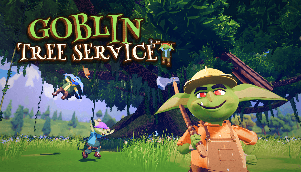 Goblin Tree Service: Key art with logo